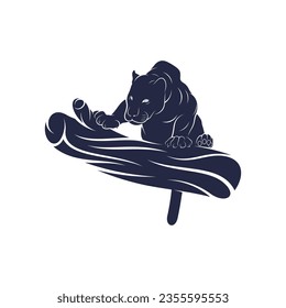 Panther vector illustration design. Panther logo design Template.