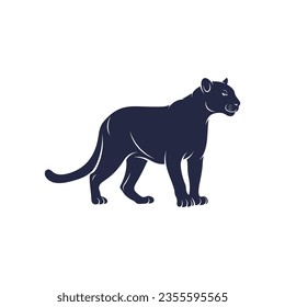 Diseño de ilustraciones vectoriales. Plantilla de diseño de logotipo Panther.