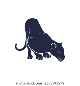 Panther vector illustration design. Panther logo design Template.