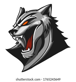 panther vector illustration head isolated on white background