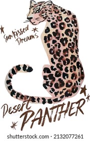 panther vectorel design pattern made for t-shirt.eps
