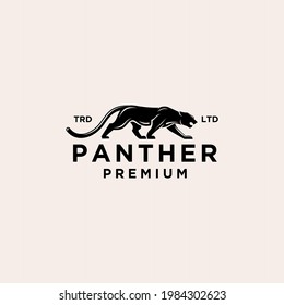 panther vintage logo icon illustration Premium Vector svg