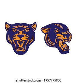 Panthers face. Animal vector. Animal logo.