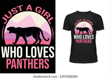 Panthers lover t shirt design, Animal lover t shirt design, Typography t shirt design, T shirt design