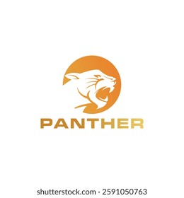 Panthers in Shield Mascot Logo 