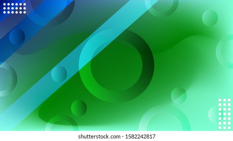 Panthom blue and aqua menthe gradient mesh decorated with ellipses background , nice for wallpaper, card and banner
