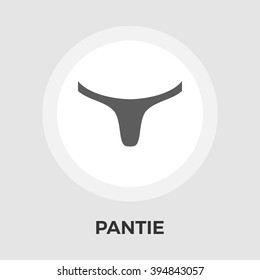 Pantie icon vector. Flat icon isolated on the white background. Editable EPS file. Vector illustration.