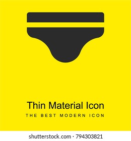 Panties bright yellow material minimal icon or logo design