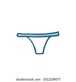 panties doodle icon