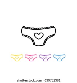 panties doodle icon