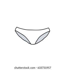 panties doodle icon