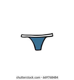 panties doodle icon