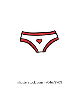 panties doodle icon