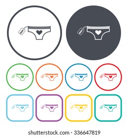 Panties icon. 