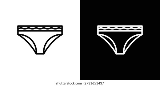Icono de bragas gráfico, trazo editable. Conveniente para el diseño del Sitio web, logotipo, App, Plantilla, y ui ux.