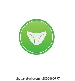 Panties icon in green circle