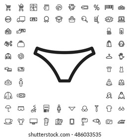 Panties icon illustration isolated vector sign symbol