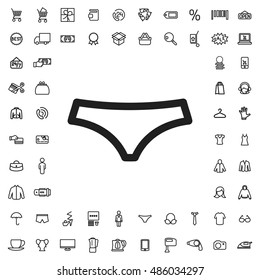 Panties icon illustration isolated vector sign symbol