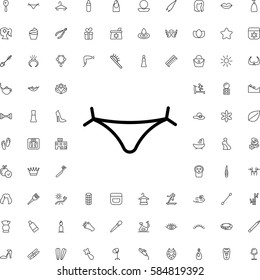 panties icon illustration isolated vector. Beauty icons set.