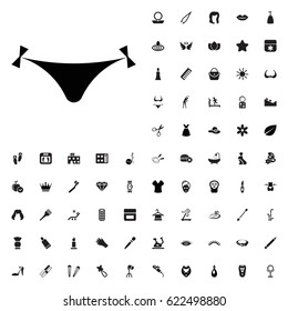 Panties icon illustration isolated vector. beauty icons vector set. on white backgroun