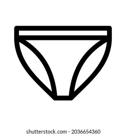 panties icon or logo isolated sign symbol vector illustration - high quality black style vector icons
