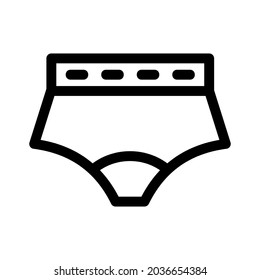 panties icon or logo isolated sign symbol vector illustration - high quality black style vector icons
