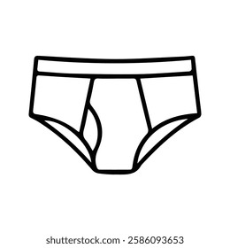 Panties Icon. Men's Underwear Vector Illustration. underpants.