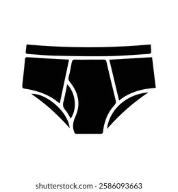 Panties Icon. Men's Underwear Vector Illustration. underpants.