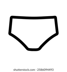 Panties Icon. Men's Underwear Vector Illustration. underpants.