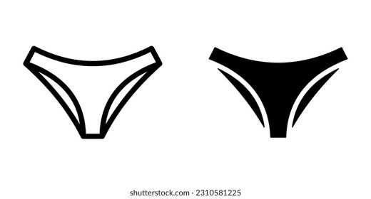 Panties icon. sign for mobile concept and web design. vector illustration