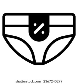 panties icon with solid line style base. Suitable for website design, logo, app, UI and ETC.