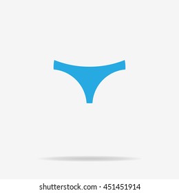 Panties icon. Vector concept illustration for design.