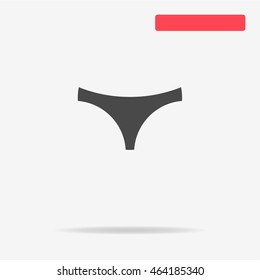 Panties icon. Vector concept illustration for design.