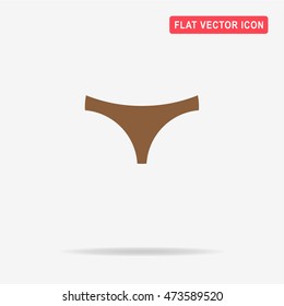 Panties icon. Vector concept illustration for design.