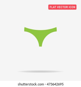 Panties icon. Vector concept illustration for design.