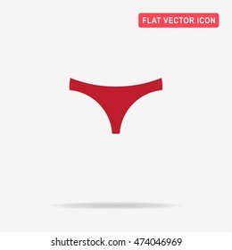 Panties icon. Vector concept illustration for design.
