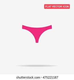 Panties icon. Vector concept illustration for design.