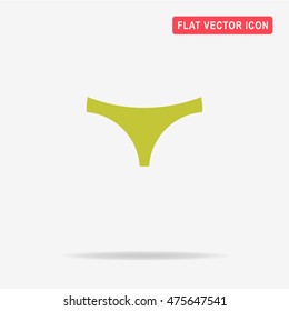 Panties icon. Vector concept illustration for design.