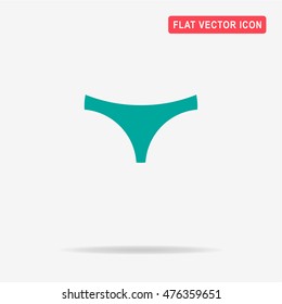 Panties icon. Vector concept illustration for design.