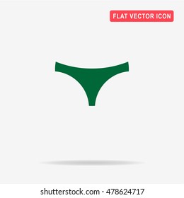 Panties icon. Vector concept illustration for design.
