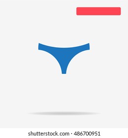 Panties icon. Vector concept illustration for design.