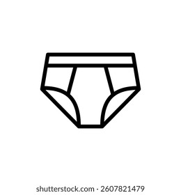 Panties icon vector design in trendy style
