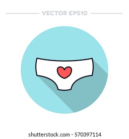 panties icon. vector illustration