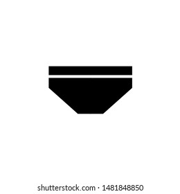 Panties Icon Vector , Template Best Emblem Isolated Illustration , Logo Design Male Female Fashion Icons , Clothes Outline Solid Background White

