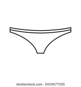 panties icon vetor template illustration logo design