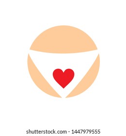 panties logo with modern concept