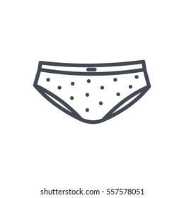 panties outlined icon