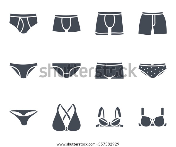 Panties Underwear Silhouette Icon Stock Vector (Royalty Free) 557582929