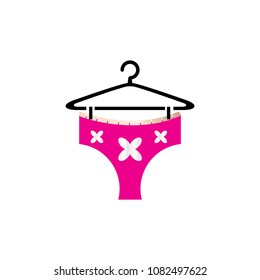 Panties vector and hanger beauty