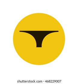 Panties vector illustration on the white background. Lingerie. Vector illustration